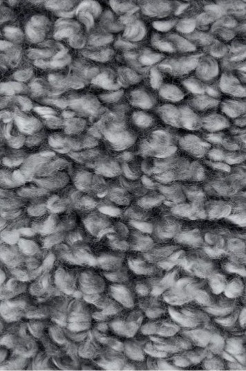 Botník s lavičkou Palle, 80x35x50 cm, umělá kožešina Lumme Stone