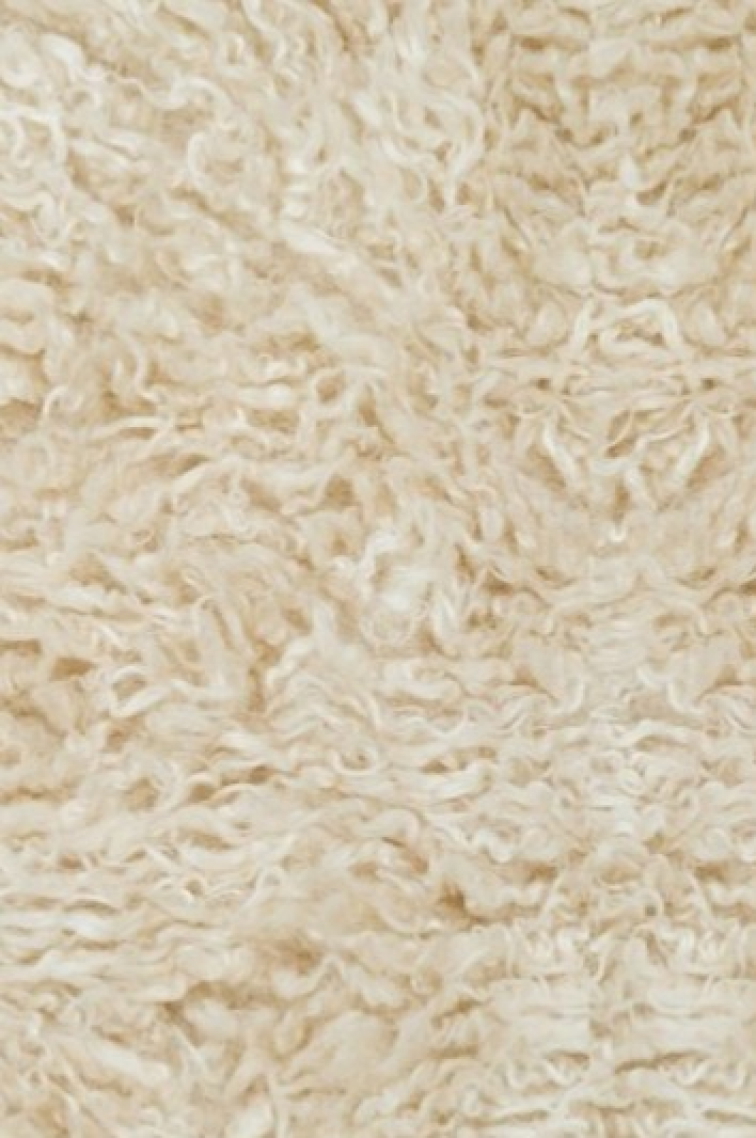 Pléd Wooly Beige, béžová umělá kožešina, 120x180 cm