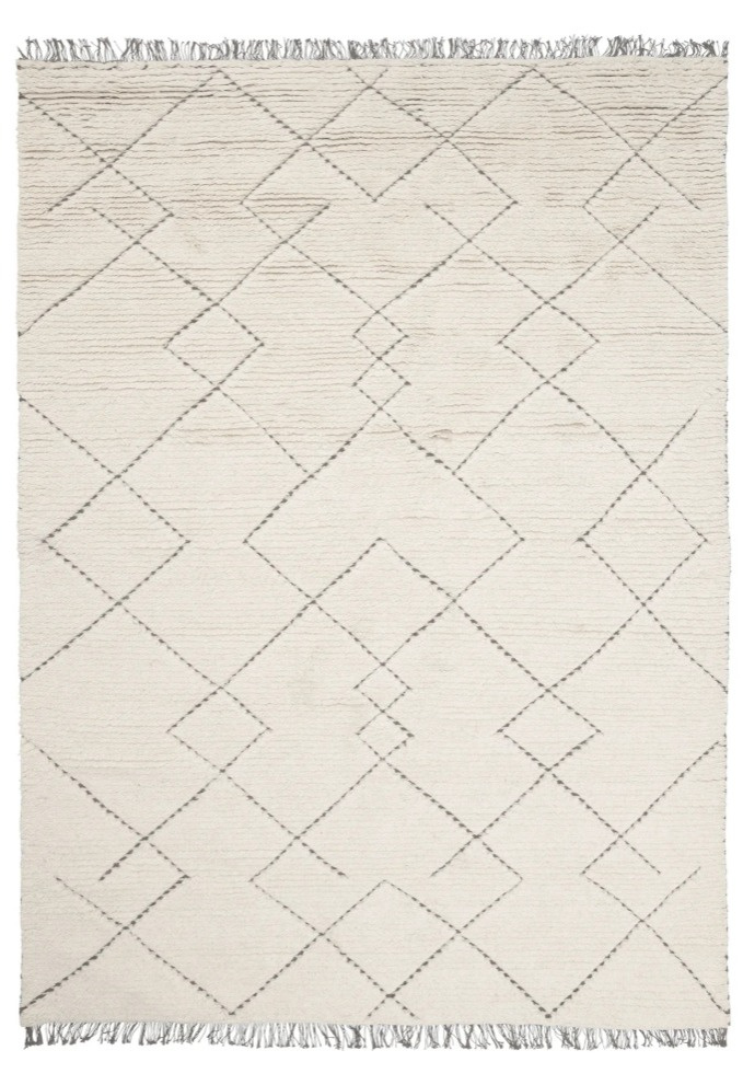 Geometrický koberec Torun Earth, smetanovo-hnědý