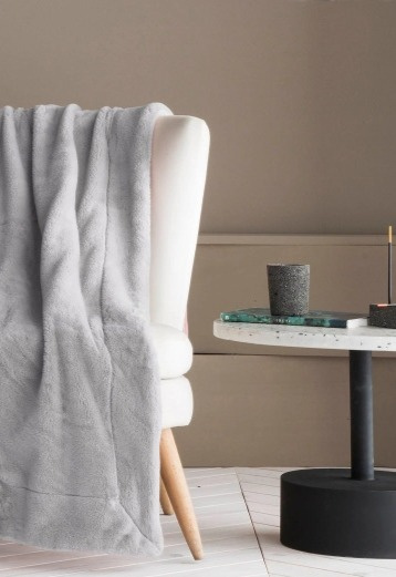 Pléd Dean Grey, šedý, 130x170 cm