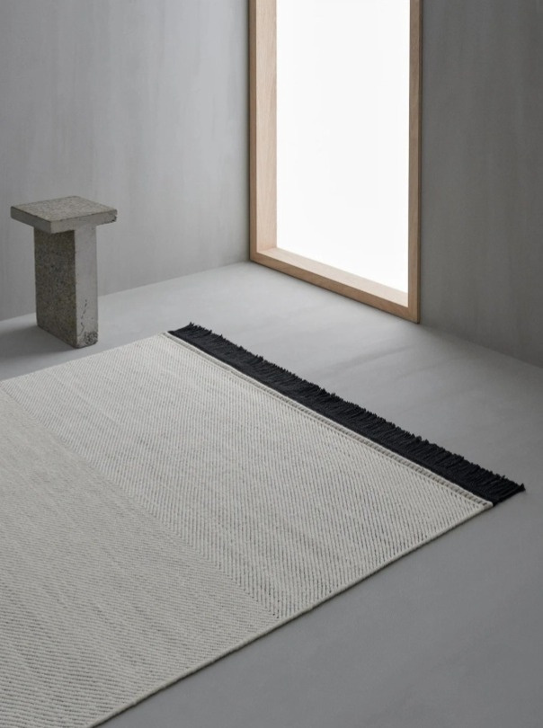Vlněný koberec Fenja White