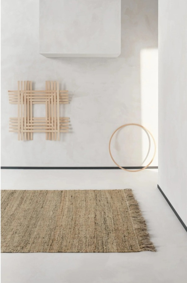 Jutový koberec Nessa Natural, ručně tkaný