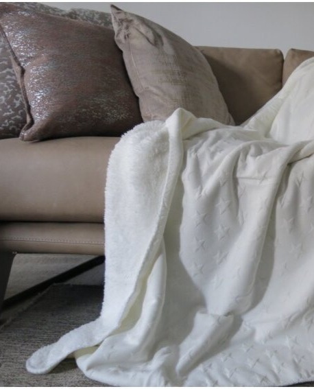 Pléd Alegro White, bílý, 130x170 cm