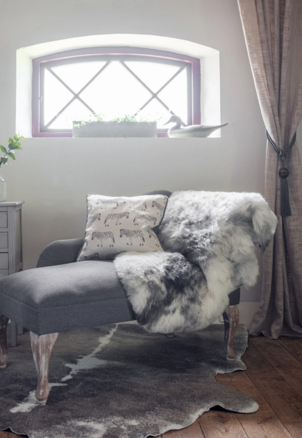 Islandská ovčí kožešina Nelly, bílá, 90x55 cm