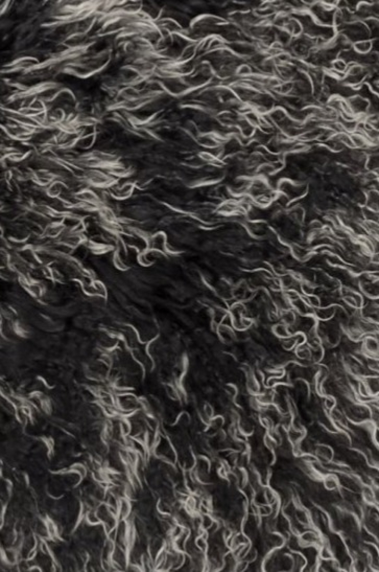 Tibetská kožešina černá Snowtop, 95x55 cm