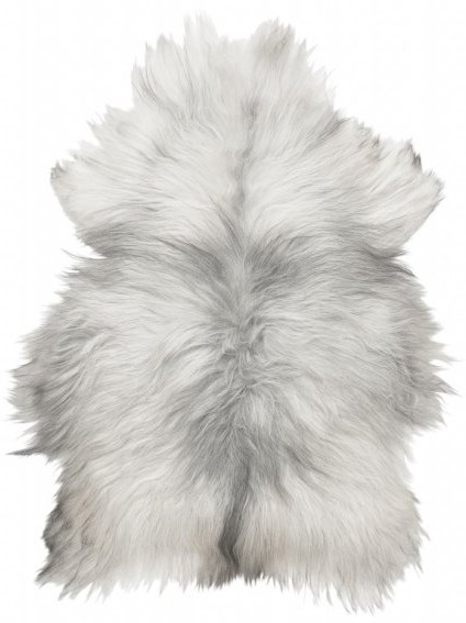 Islandská ovčí kožešina Molly, přírodní světle šedá, 90 cm