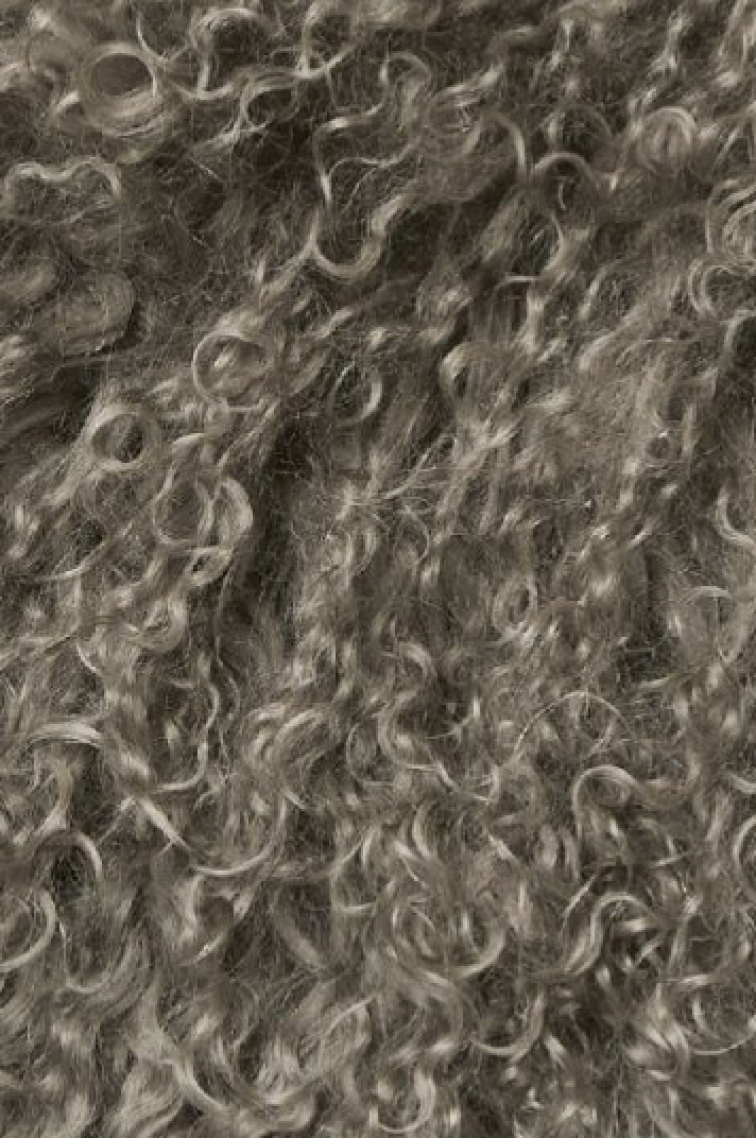 Kožešinový polštář Mushroom, tibetská kožešina, 40x40 cm