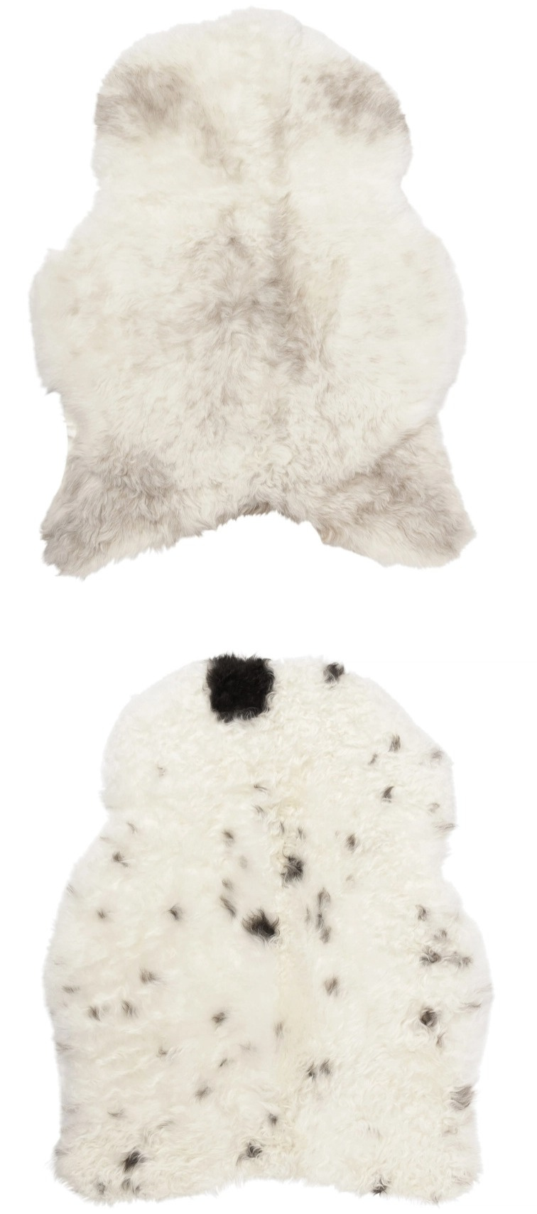 Islandská ovčí kožešina Nelly, strakatá, 90x55 cm