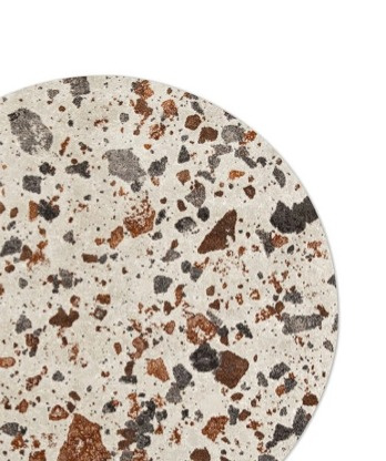 Kulatý koberec Terrazzo, O240 cm
