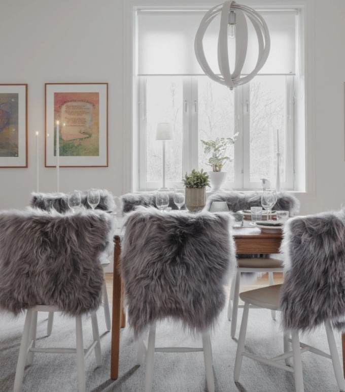 Dlouhosrstá australská kožešina Gently, světle šedá, 95-100 cm