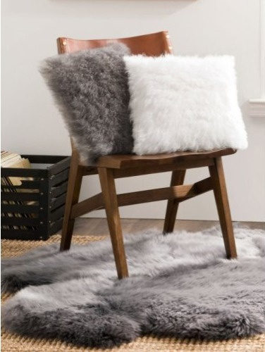 Kašmírový polštář Nanny Grey, šedý