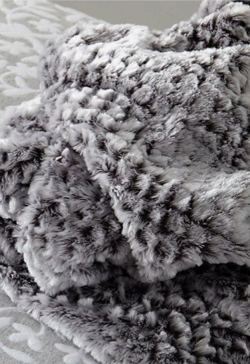 Pléd Cube Grey, šedý, 130x160 cm