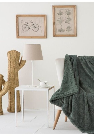 Pléd Delme Green, zelený, 130x170 cm