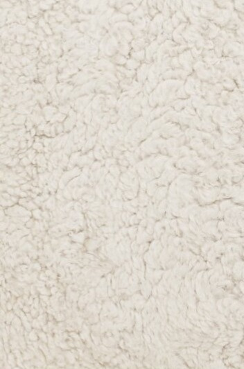 Kožešina na židli Curly Beige, béžová, O34 cm