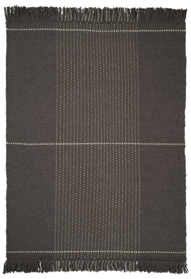 Vlněný koberec Awakened Mind Charcoal, uhlově šedý, vlna