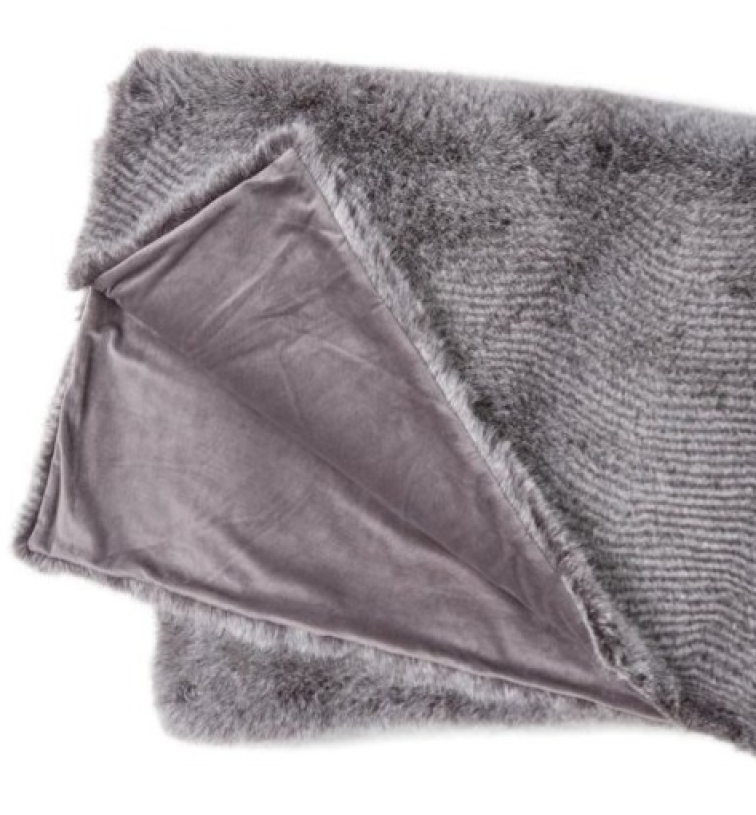 Kožešina Stily Grey, umělá kožešina, 60x40 cm