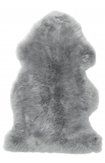 Dlouhosrstá australská kožešina Gently, světle šedá, 95-100 cm