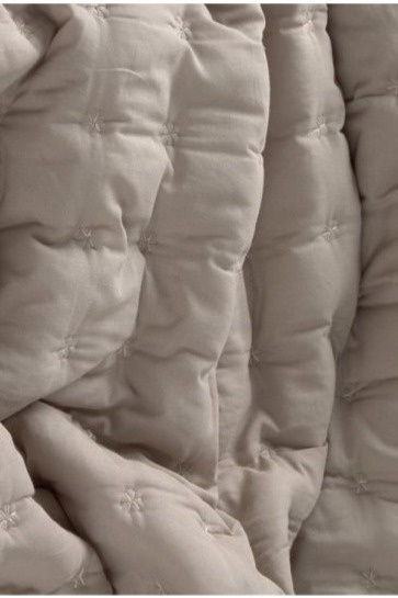 Bavlněný přehoz Nimes Beige, prošívaný, 240x260 cm