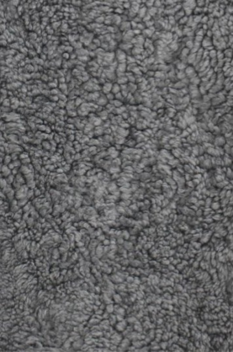 Polštář australská kožešina Curly šedá, Gotland Grey, 45x45 cm