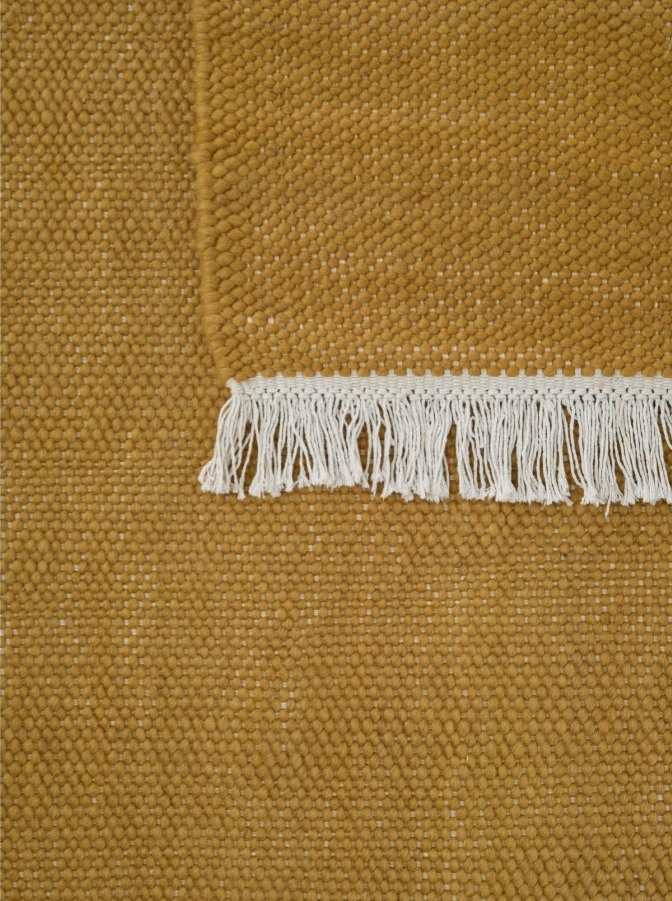 Vlněný koberec Birla Yellow, žlutý