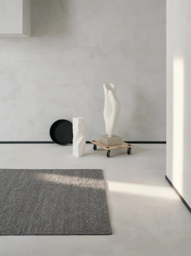 Vlněný koberec Logmar Stone, šedý