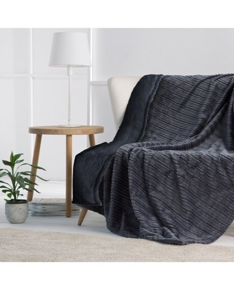 Pléd Lander Grey, šedý, 130x170 cm