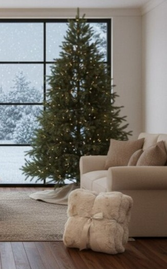 Luxusní přehoz Misty Beige, 140x220 cm