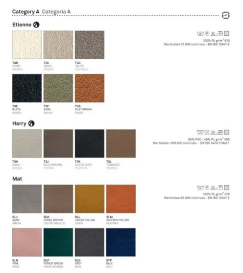 Vysoká židle Tuka Mid, variabilní potah, CB2183-MTO