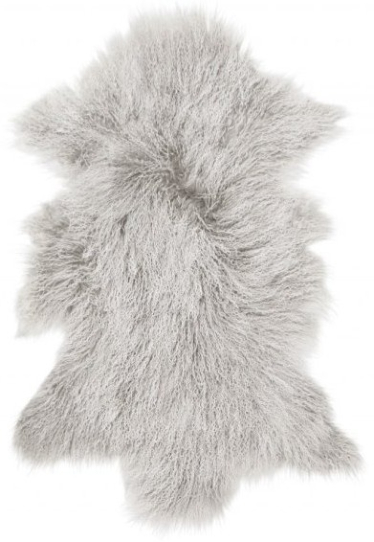 Tibetská kožešina Snowtop, světle šedá, 95x55 cm