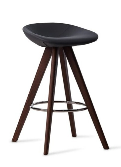 Barová židle Palm Wood, dřevo, variabilní potah, v.67 cm, CS1811-MTO