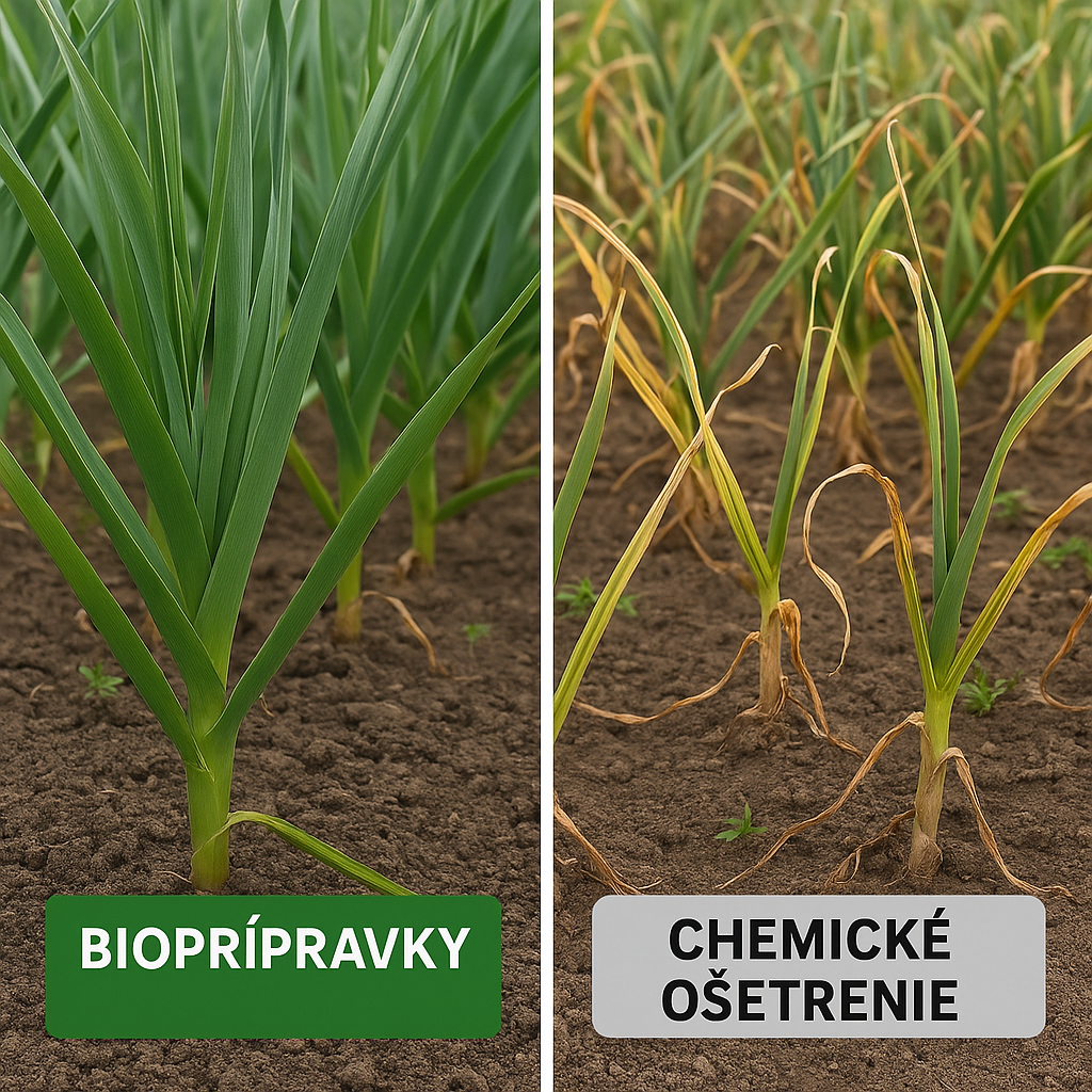 Cesnak - podpora zakoreňovania a rastu koreňového systému