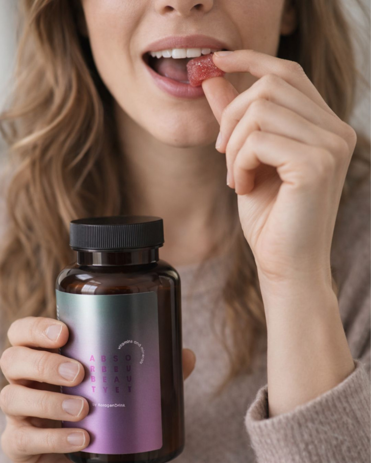 ABSORBii Beauty aktívna lipozomálna výživa na vlasy 30 gumíkov