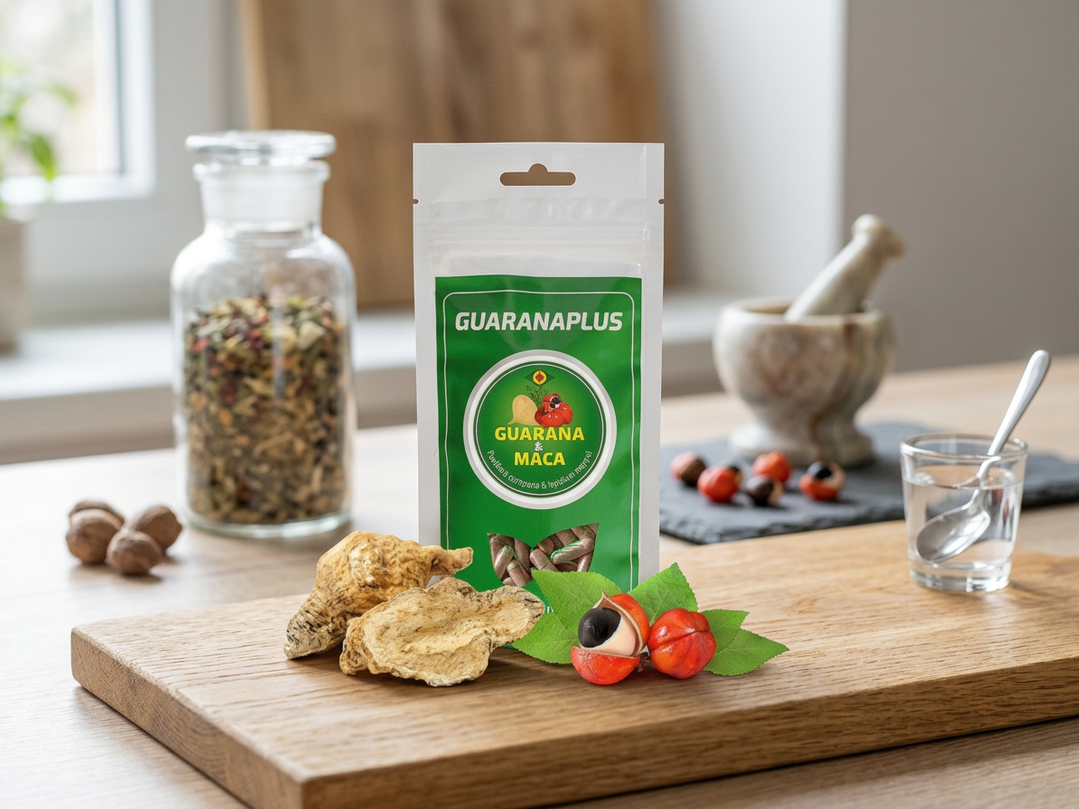 Guarana + Maca, 100 kapslí