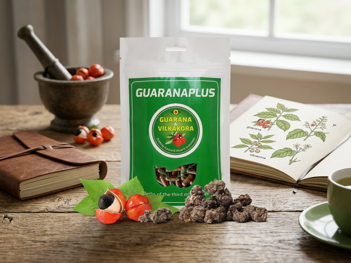 Guarana + Vilkakora XL 400 kapslí