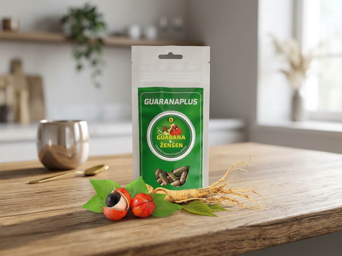 Guarana + Ženšen, 100 kapslí