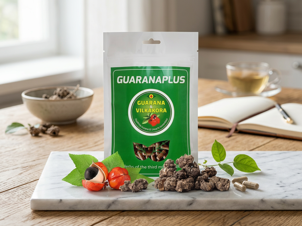Guarana + Vilkakora XL 400 kapslí
