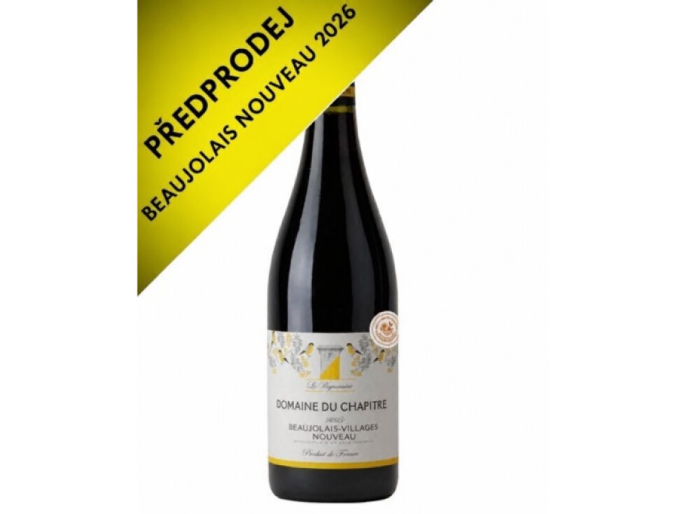 Beaujolais Villages Nouveau 2026, Domaine du Chapitre, 0,75l PŘEDPRODEJ