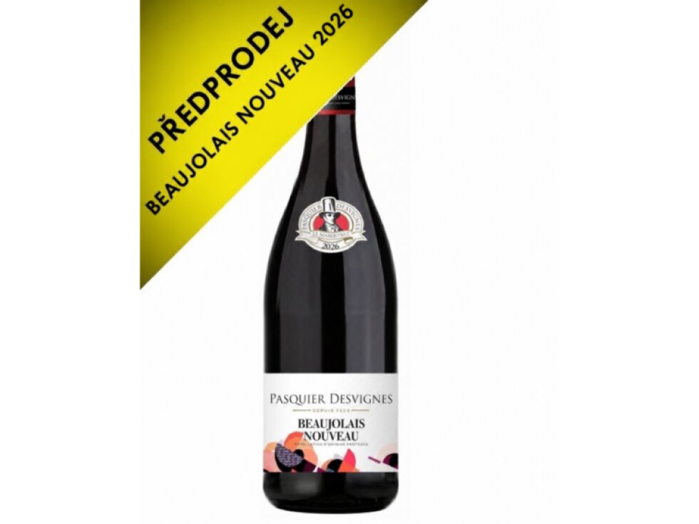 Beaujolais Nouveau 2026, Pasquier Desvignes, 0,75l PŘEDPRODEJ