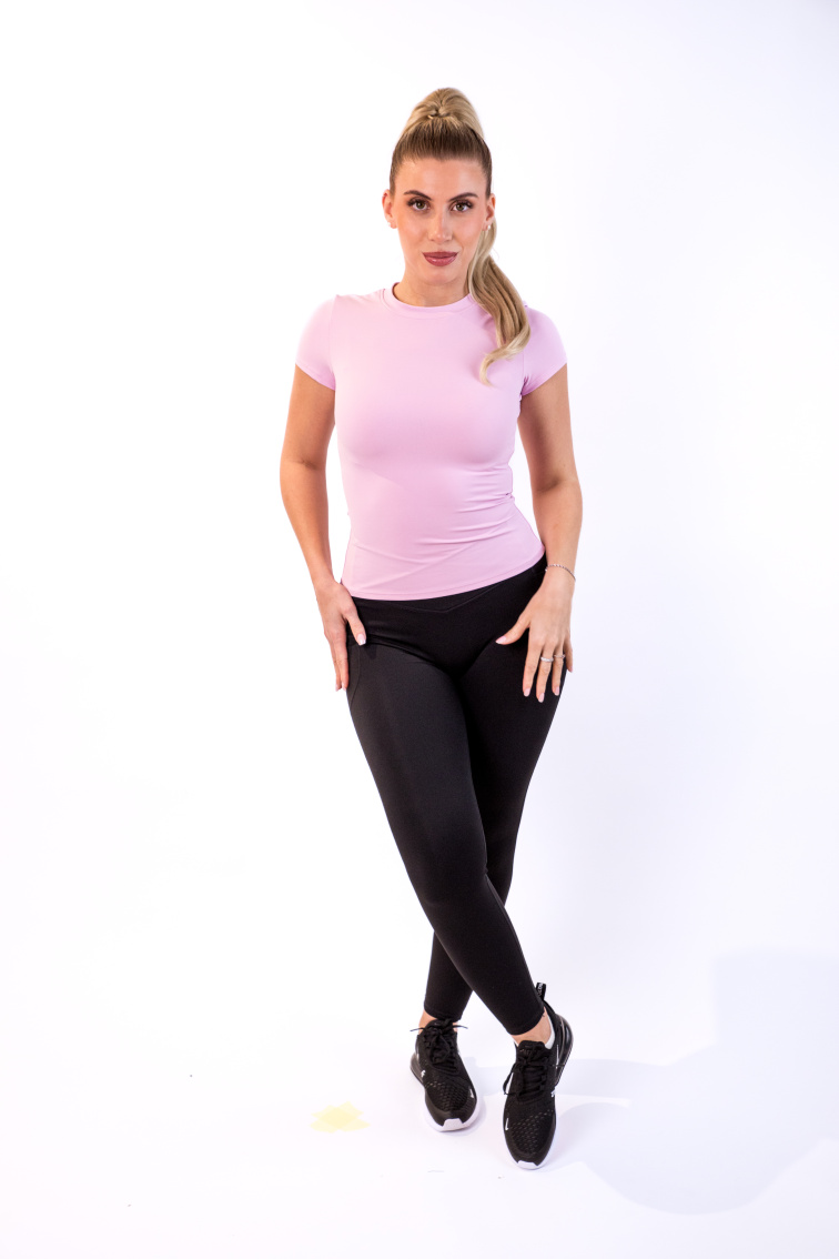 Top CORE krátký rukáv BABY PINK