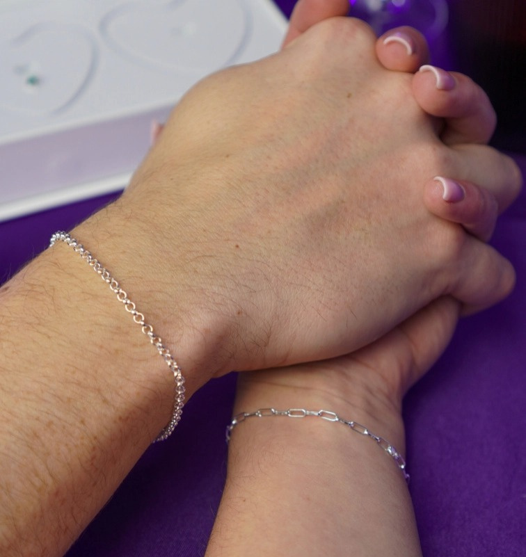 Sada pro permanentní náramky - stříbro 925/1000