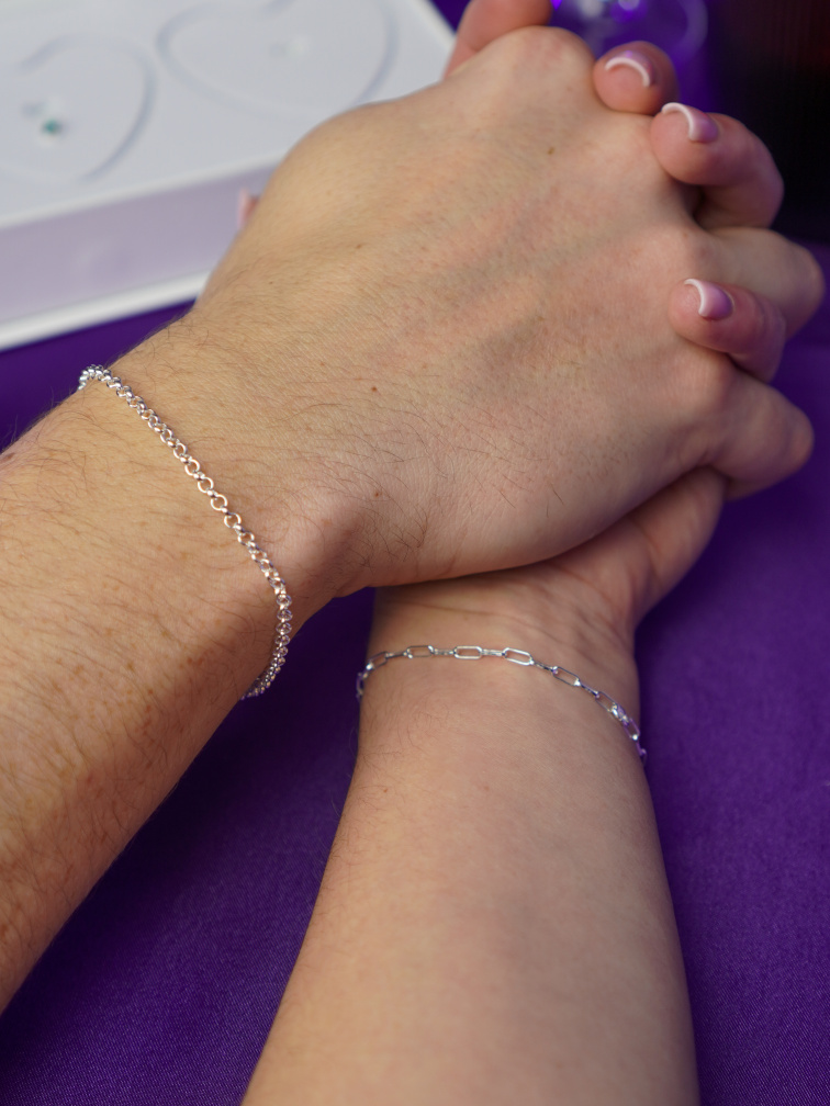 Sada pro permanentní náramky - stříbro 925/1000