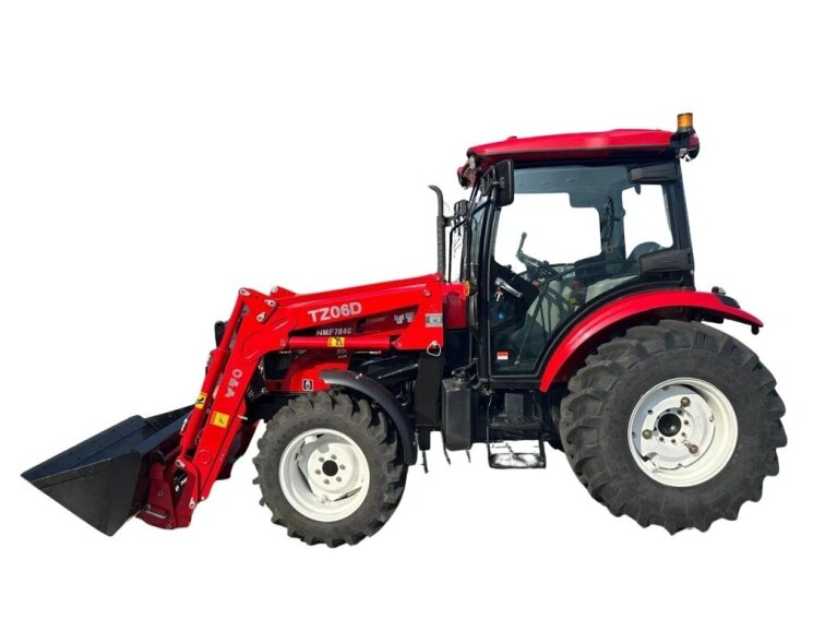 Traktor YTO NMF704c s čelním nakladačem a kabinou