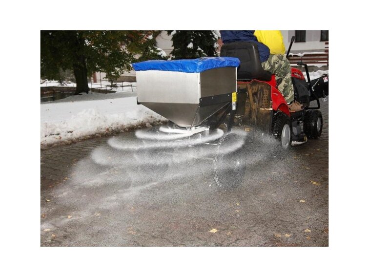 Rozmetadlo hnojiv a posypu tažené za malotraktor 200 l