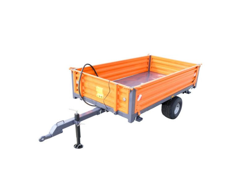 Vlek pro malotraktor 135x215 cm 3stranný sklápěč 1,5 t