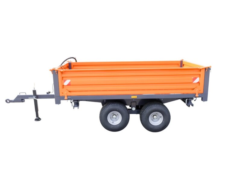 Vlek 2 za traktor sklápěcí 140x240 2,5t 2 osy