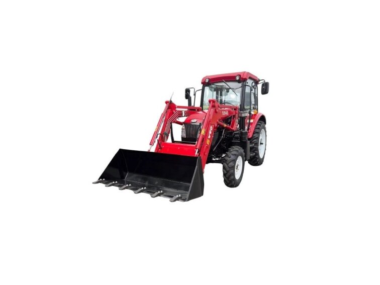 Malotraktor YTO ESK404 s kabinou a čelním nakladače