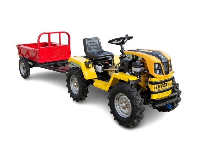 Malotraktor Tauros ZX18 4x4 s vlekem