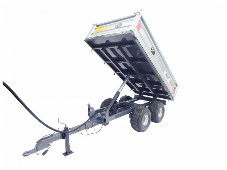 Vlek 2 za traktor sklápění 140x240 cm 1500 kg SPZ