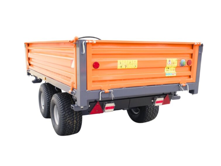 Vlek 2 za traktor sklápěcí 140x240 2,5t 2 osy