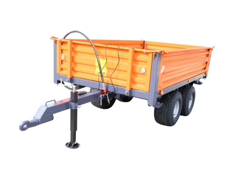 Vlek 2 za traktor sklápěcí 140x240 2,5t 2 osy